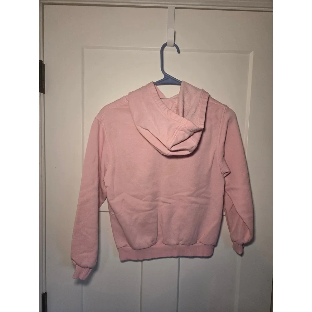 Nike Girls Sportswear Club Fleece Pullover Hoodie Pink Medium M Logo Sweatshirt